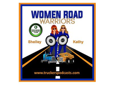 Women Road Warriors podcast logo featuring Shelley and Kathy.