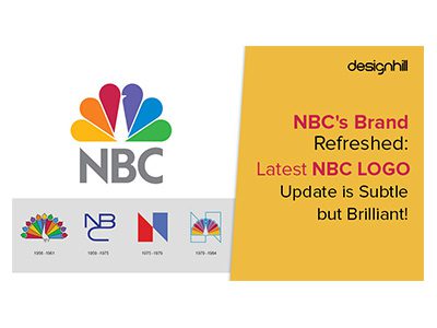 NBC logo with text about NBC's brand refresh and latest logo update.