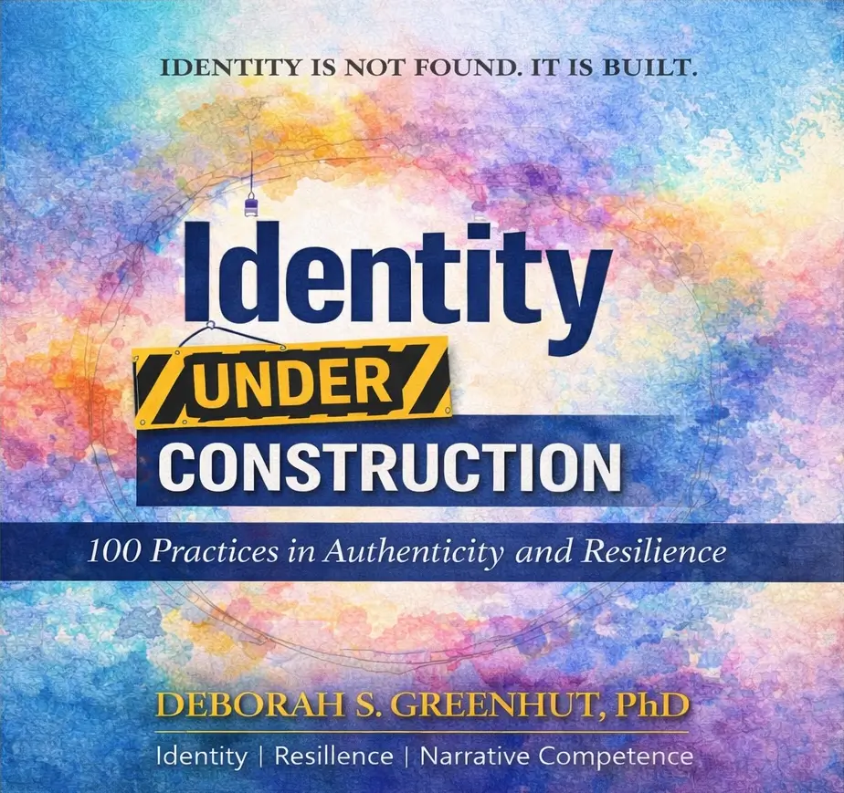 Book cover of 'Identity Under Construction' by Deborah G. Greenhut, PhD.